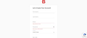 BetOnline Signup Page