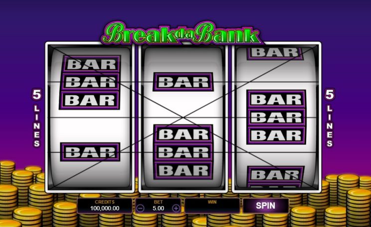 Break da Bank slot - Microgaming casino slots