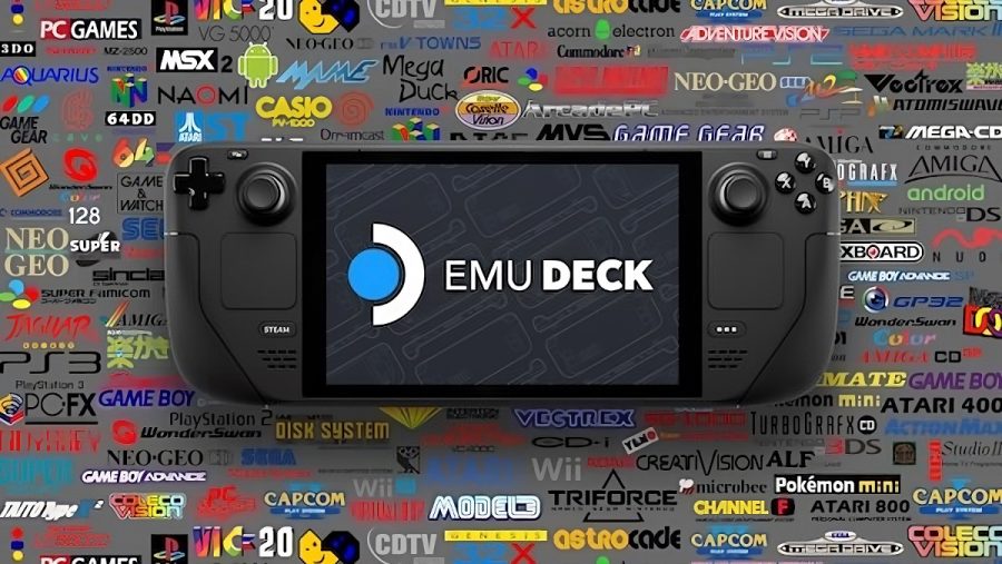 An image of EmuDeck running on a Steam Deck