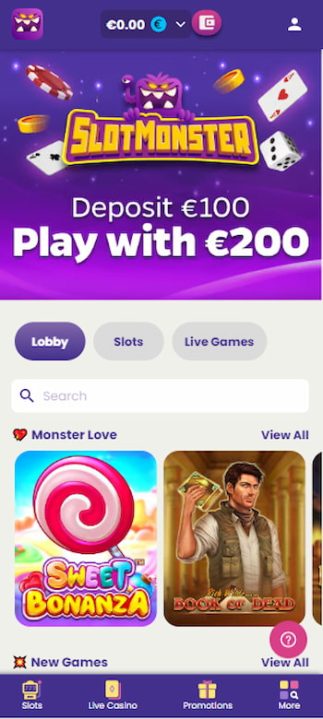 SlotMonster mobile app