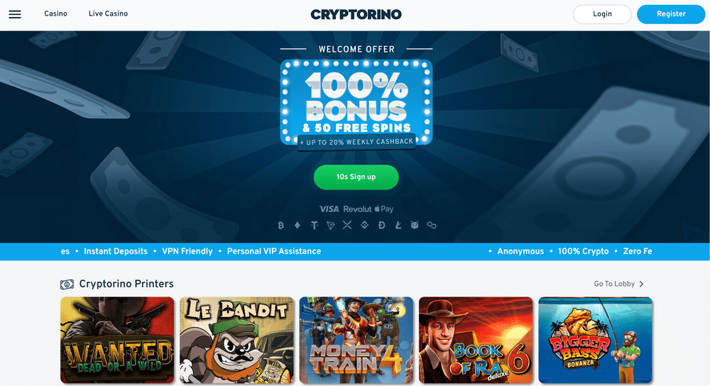 Cryptorino Ethereum Casino