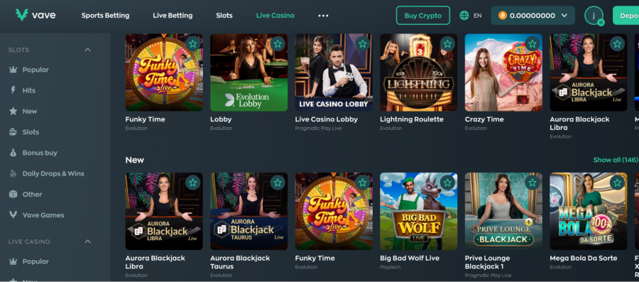 best botcoin casinos uk - vave 