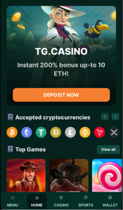 TG Casino Deposit
